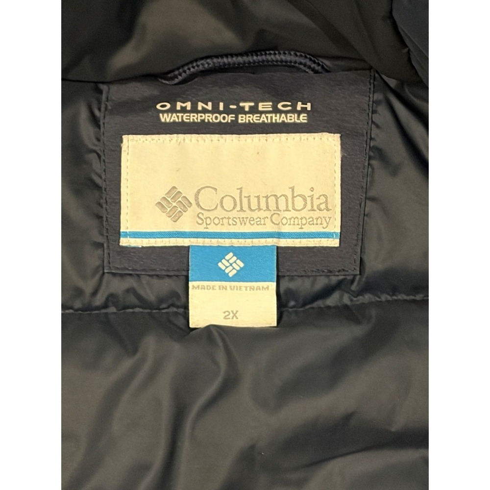 Columbia Men Blue Northbounder Turbo Down Parka Omni-Heat Hooded Jacket Coat XXL - Picture 6 of 13